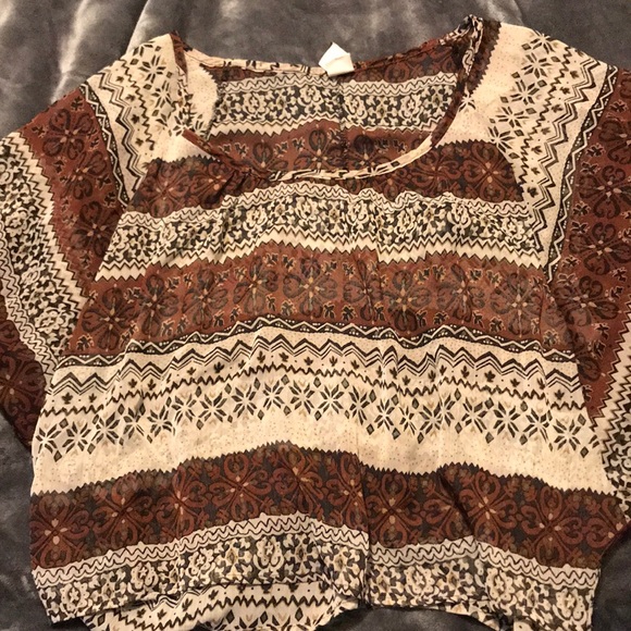 Boho sheer ‘In Love’ tunic M - Picture 1 of 6